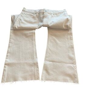 Hudson Women's Barbara High Waist Bootcut Crop White Jeans NEW size 30